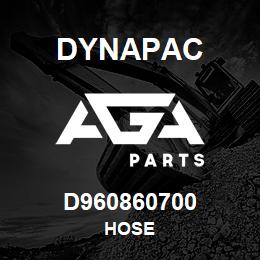 D960860700 Dynapac HOSE | AGA Parts