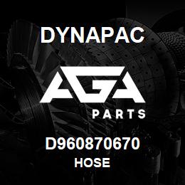 D960870670 Dynapac HOSE | AGA Parts