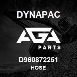 D960872251 Dynapac HOSE | AGA Parts