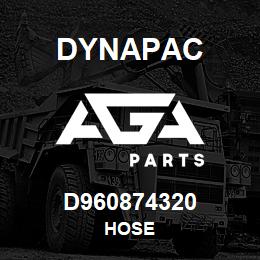 D960874320 Dynapac HOSE | AGA Parts