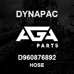 D960876892 Dynapac HOSE | AGA Parts