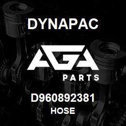 D960892381 Dynapac HOSE | AGA Parts