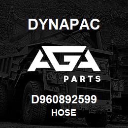 D960892599 Dynapac HOSE | AGA Parts