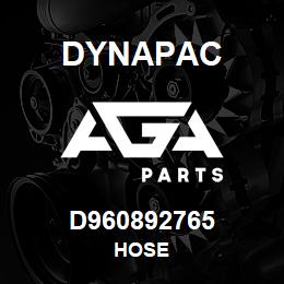 D960892765 Dynapac HOSE | AGA Parts