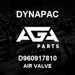 D960917810 Dynapac AIR VALVE | AGA Parts