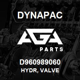 D960989060 Dynapac HYDR, VALVE | AGA Parts