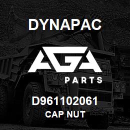 D961102061 Dynapac CAP NUT | AGA Parts