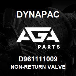 D961111009 Dynapac NON-RETURN VALVE | AGA Parts