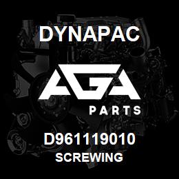 D961119010 Dynapac SCREWING | AGA Parts