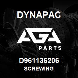 D961136206 Dynapac SCREWING | AGA Parts