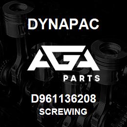 D961136208 Dynapac SCREWING | AGA Parts