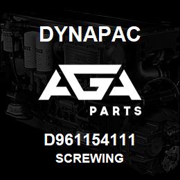 D961154111 Dynapac SCREWING | AGA Parts