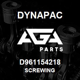 D961154218 Dynapac SCREWING | AGA Parts