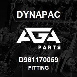 D961170059 Dynapac FITTING | AGA Parts