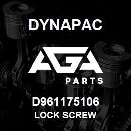 D961175106 Dynapac LOCK SCREW | AGA Parts