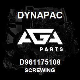 D961175108 Dynapac SCREWING | AGA Parts