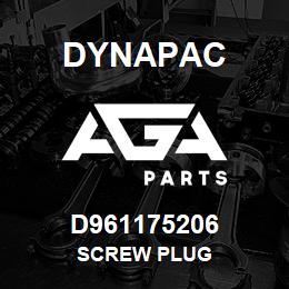 D961175206 Dynapac SCREW PLUG | AGA Parts