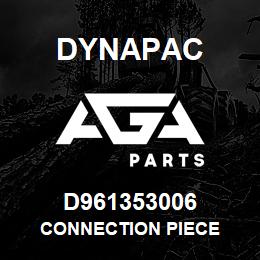 D961353006 Dynapac CONNECTION PIECE | AGA Parts