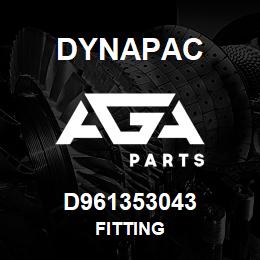 D961353043 Dynapac FITTING | AGA Parts