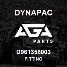 D961356003 Dynapac FITTING | AGA Parts