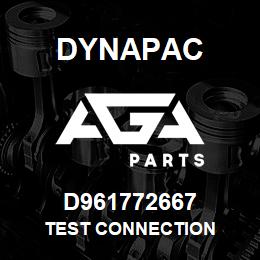 D961772667 Dynapac TEST CONNECTION | AGA Parts