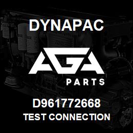 D961772668 Dynapac TEST CONNECTION | AGA Parts