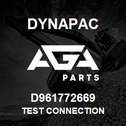 D961772669 Dynapac TEST CONNECTION | AGA Parts