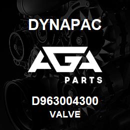 D963004300 Dynapac VALVE | AGA Parts