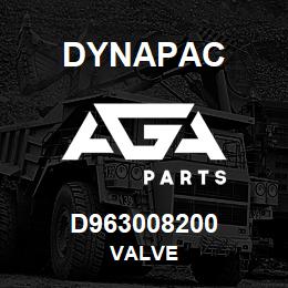 D963008200 Dynapac VALVE | AGA Parts