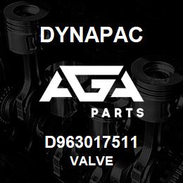 D963017511 Dynapac VALVE | AGA Parts