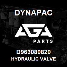 D963080820 Dynapac HYDRAULIC VALVE | AGA Parts