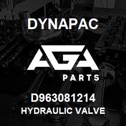 D963081214 Dynapac HYDRAULIC VALVE | AGA Parts