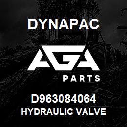 D963084064 Dynapac HYDRAULIC VALVE | AGA Parts