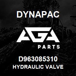 D963085310 Dynapac HYDRAULIC VALVE | AGA Parts