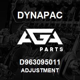 D963095011 Dynapac ADJUSTMENT | AGA Parts