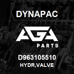 D963105510 Dynapac HYDR,VALVE | AGA Parts