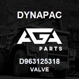 D963125318 Dynapac VALVE | AGA Parts