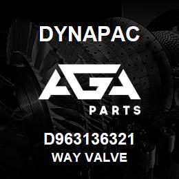 D963136321 Dynapac way valve | AGA Parts