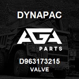 D963173215 Dynapac VALVE | AGA Parts