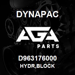 D963176000 Dynapac HYDR,BLOCK | AGA Parts