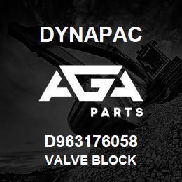 D963176058 Dynapac VALVE BLOCK | AGA Parts