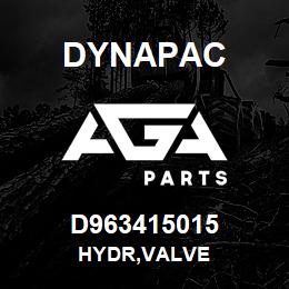 D963415015 Dynapac HYDR,VALVE | AGA Parts