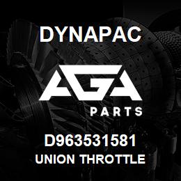 D963531581 Dynapac UNION THROTTLE | AGA Parts