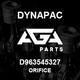 D963545327 Dynapac ORIFICE | AGA Parts