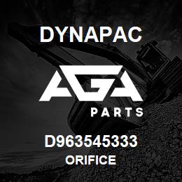 D963545333 Dynapac ORIFICE | AGA Parts