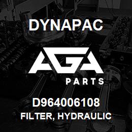 D964006108 Dynapac FILTER, HYDRAULIC | AGA Parts