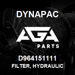 D964151111 Dynapac FILTER, HYDRAULIC | AGA Parts