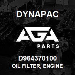 D964370100 Dynapac OIL FILTER, ENGINE | AGA Parts