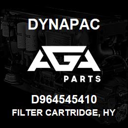 D964545410 Dynapac FILTER CARTRIDGE, HYDRAULIC | AGA Parts