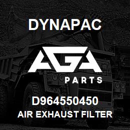 D964550450 Dynapac AIR EXHAUST FILTER | AGA Parts